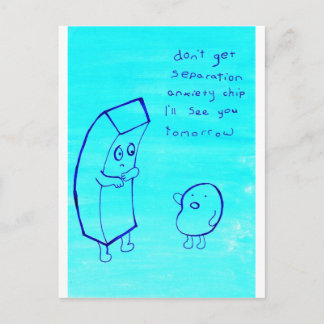 Chip und neues Kartoffel Postkarte