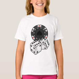 Chip & Würfel für Poker T-Shirt