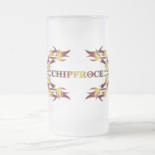 ChipFroce Bierglas Mattglas Bierglas (Mittel)