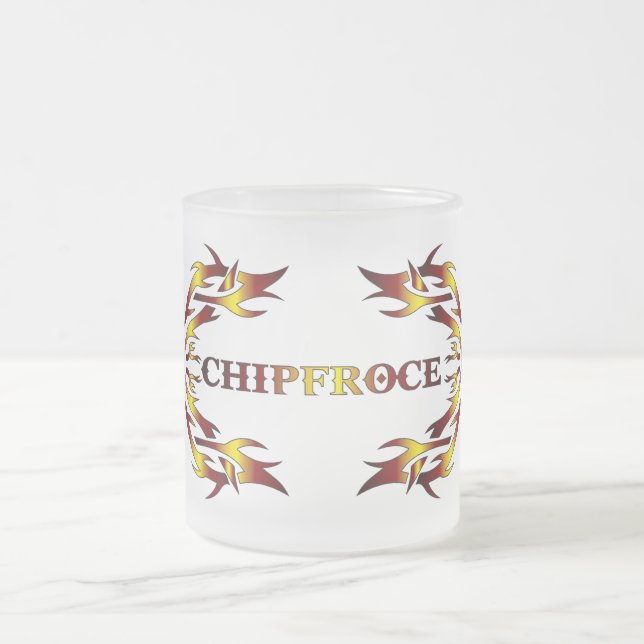 ChipFroce Glas Tasse (Mittel)