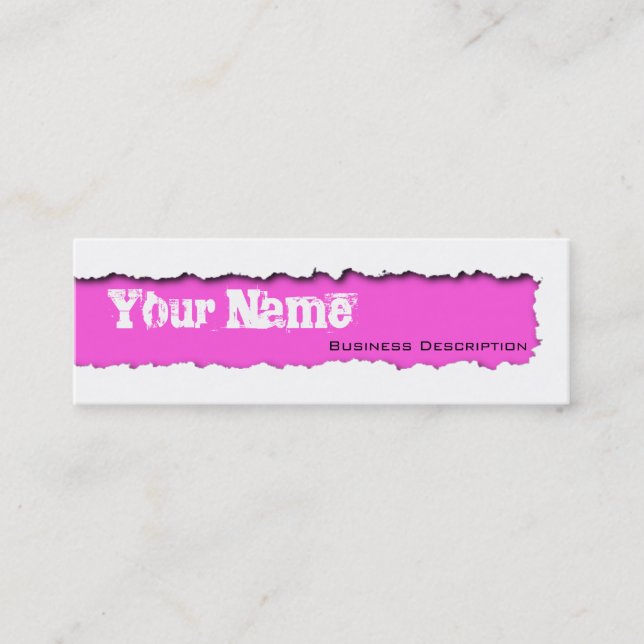 Chipkarte Mini Visitenkarte (Vorderseite)