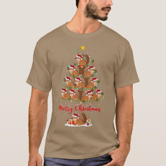 Chipmunk Animal Lover Matching Santa Chipmunk Chri T-Shirt