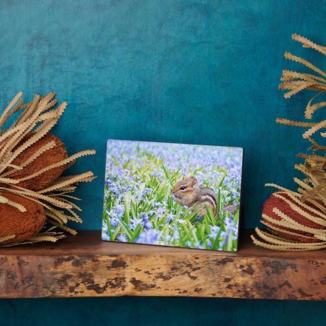Chipmunk Art Decor Plaque Fotoplatte (Seite)