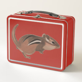 Chipmunk artwork on metal lunch boxes metall brotdose