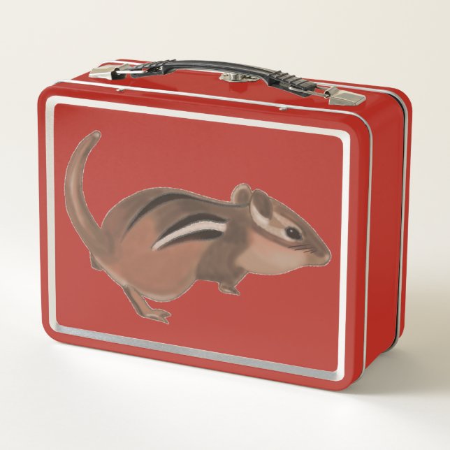 Chipmunk artwork on metal lunch boxes metall brotdose (Rückseite)