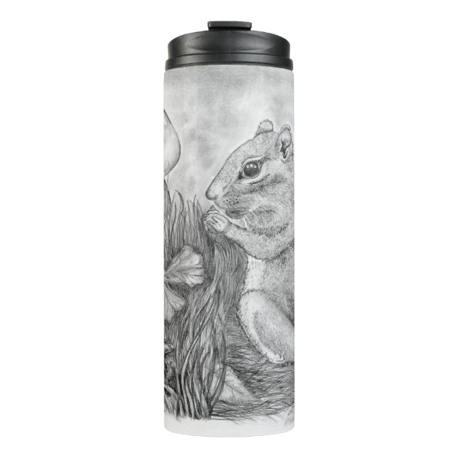 Chipmunk auf einem Thermal Tumbler Thermosbecher (Vorderseite)