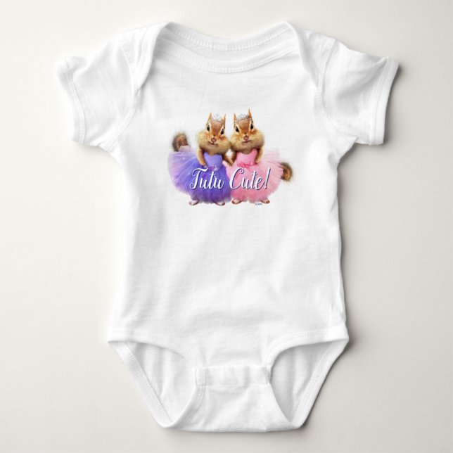 Chipmunk Ballerina Duo Baby Strampler (Vorderseite)