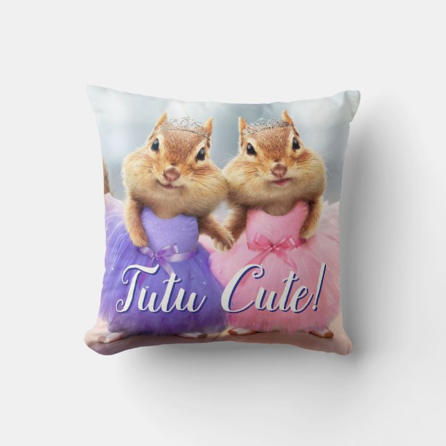 Chipmunk Ballerina Duo Kissen (Vorderseite)
