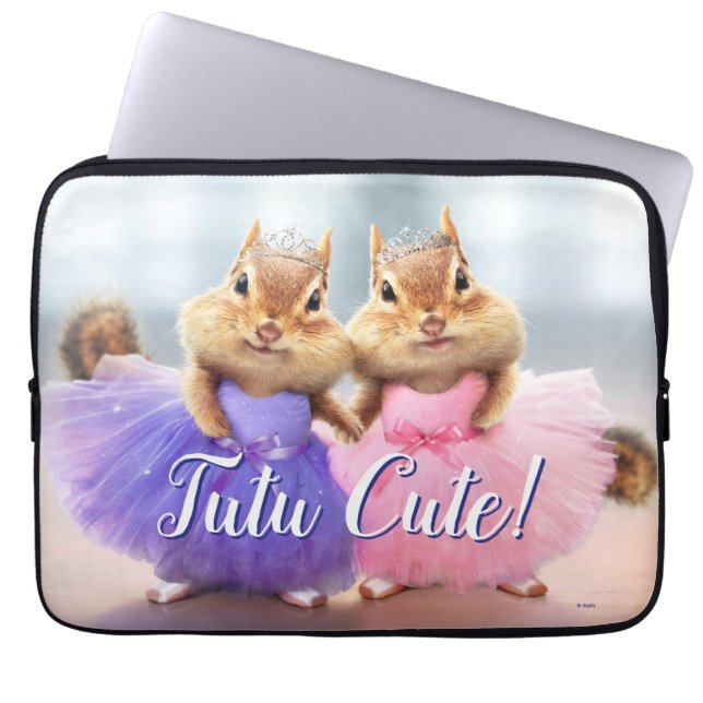 Chipmunk Ballerina Duo Laptopschutzhülle (Vorderseite)