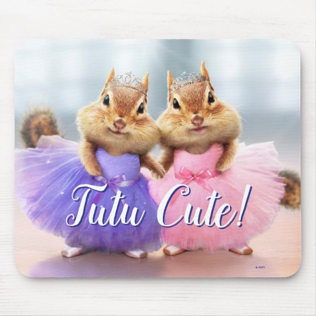 Chipmunk Ballerina Duo Mousepad (Vorne)