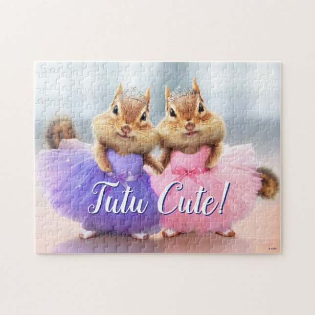 Chipmunk Ballerina Duo Puzzle (Horizontal)