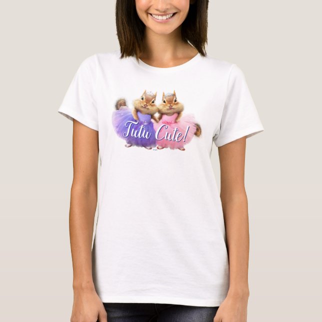 Chipmunk Ballerina Duo T-Shirt (Vorderseite)