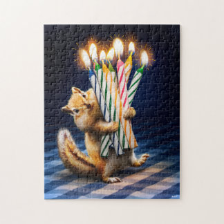 Chipmunk Birthday Candles Puzzle