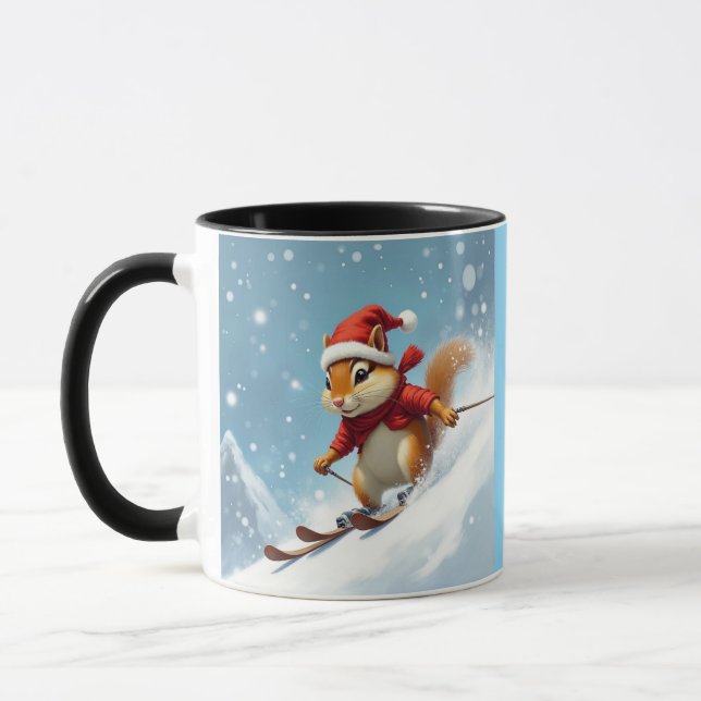 Chipmunk bombardiert einen Berg Tasse (Links)