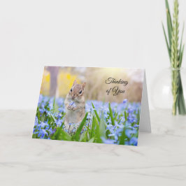 Chipmunk Denken Sie an Ihre Karte (innen leer)