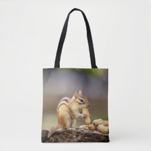Chipmunk, der eine Erdnuss isst