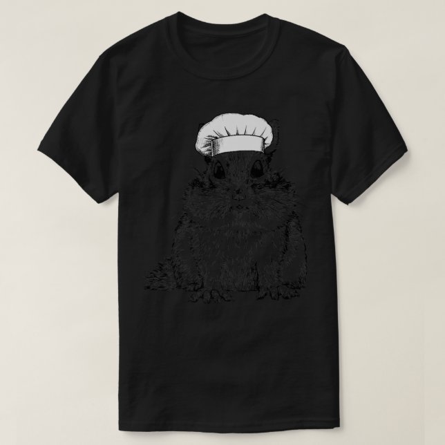 Chipmunk Eichhörnchen Koch Funny Cooking Cook T-Shirt (Design vorne)
