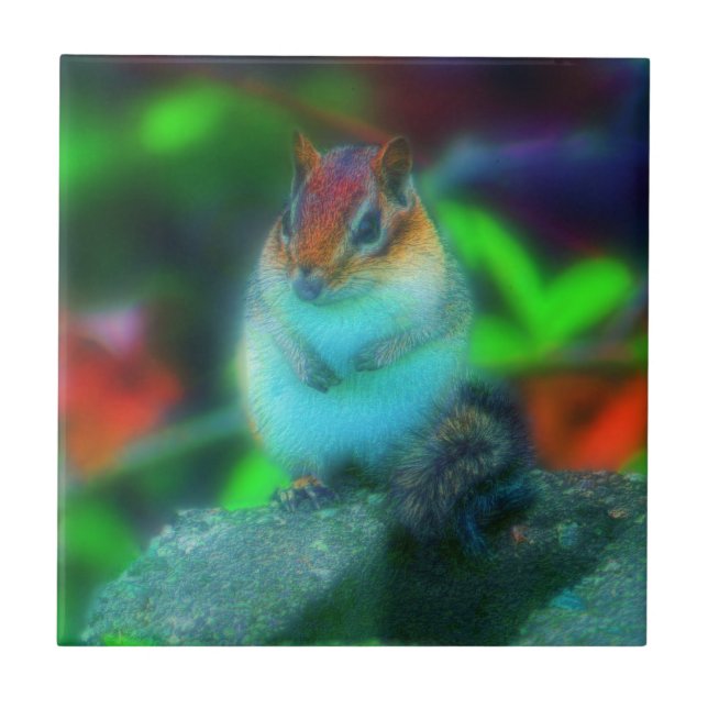 Chipmunk Fantasy Animal Fliese (Vorderseite)