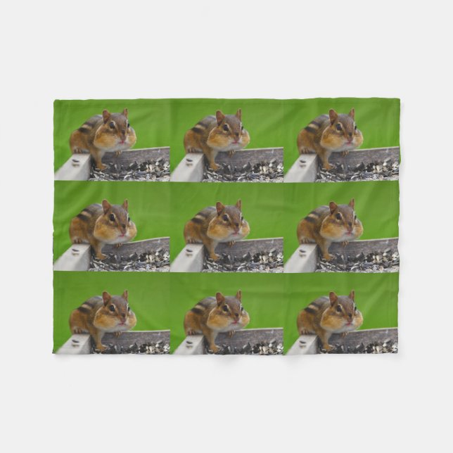 Chipmunk Fleecedecke (Vorderseite (Horizontal))