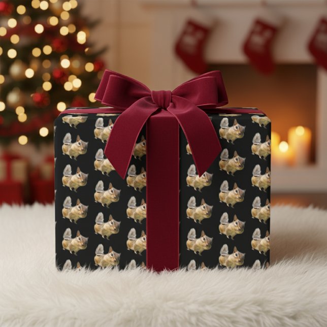 Chipmunk Geschenkwrap - Unvergesslicher Stil! Geschenkpapier Set (Chipmunk Gift Wrap – Unforgettable Style!)