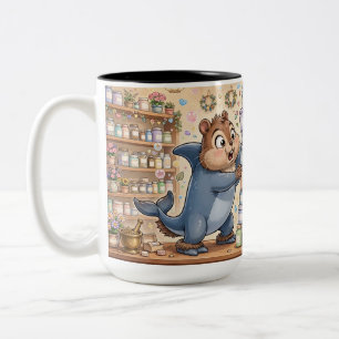 Chipmunk-Hai-Apotheker-Tasse – Pastell-Potionslade Zweifarbige Tasse