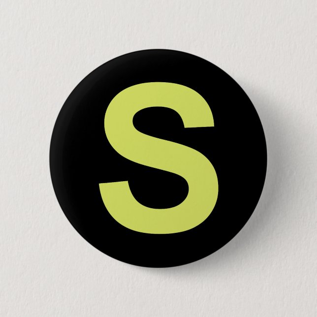 Chipmunk Halloween-Gruppe Kostümbrief S Button (Vorderseite)