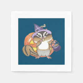 Chipmunk Halloween Paper Napkins Serviette
