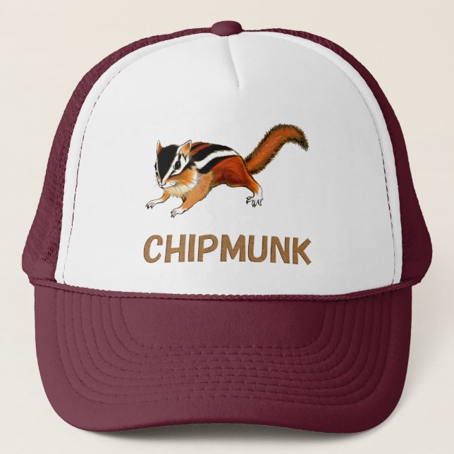 Chipmunk　illustration　(2) Truckerkappe (Vorderseite)