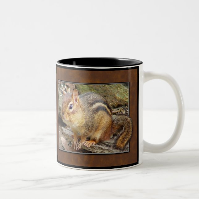 Chipmunk-Kaffee-Tasse 2 Zweifarbige Tasse (Rechts)