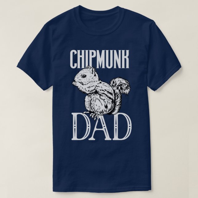Chipmunk lover Chipmunk Vater T-Shirt (Design vorne)