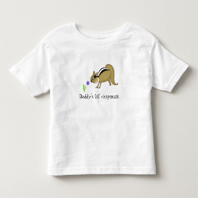 Chipmunk mit Blume und Sprichwort Kleinkind T-shirt (Vorderseite)