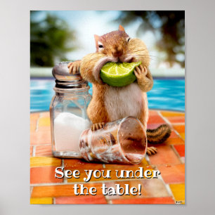 Chipmunk mit Limon Poster