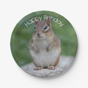 Chipmunk Pappteller