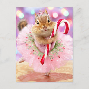 Chipmunk-Pflaume-Fe Einladungspostkarte