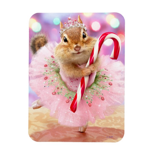 Chipmunk Plum Fairy Magnet (Vertikal)