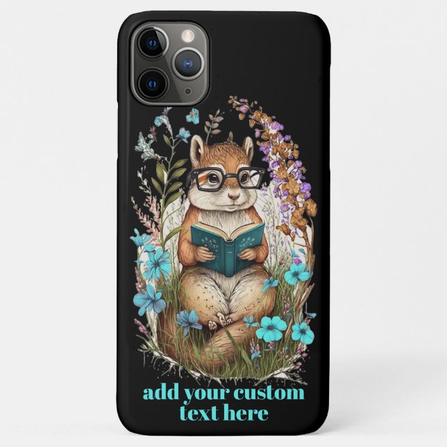 Chipmunk Read Book Wildblume Core - kundenspezifis Case-Mate iPhone Hülle (Rückseite)