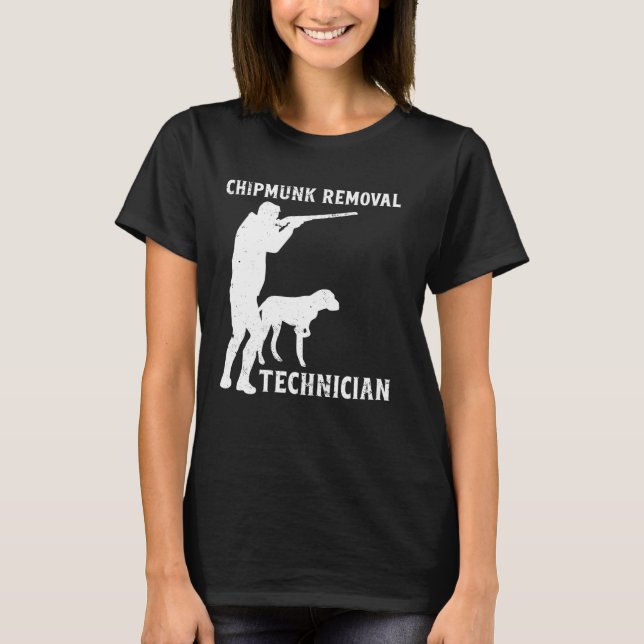 Chipmunk Removal Technician Eichhörnchen Funny Squ T-Shirt (Vorderseite)
