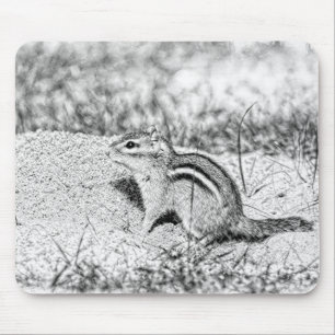 Chipmunk Sketch Mousepad