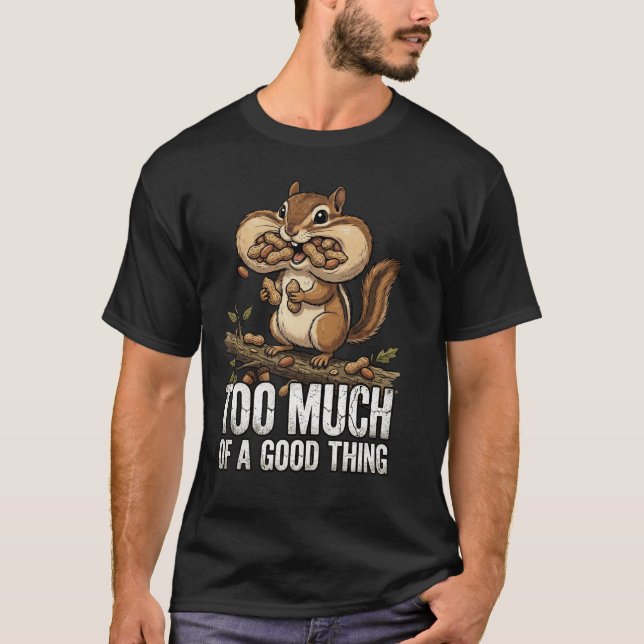 Chipmunk Snack-Attacke T-Shirt (Vorderseite)