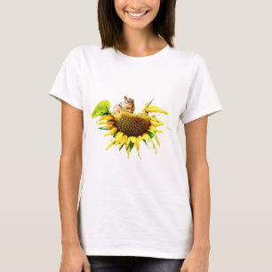 Chipmunk-Snack auf Sonnenblumenkerne T-Shirt