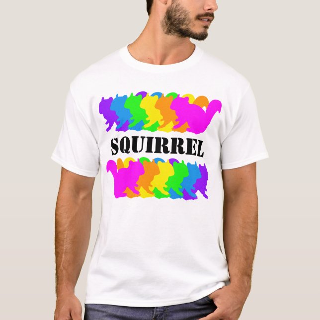 Chipmunk , squirrel , illustration　(Colorful) T-Shirt (Vorderseite)
