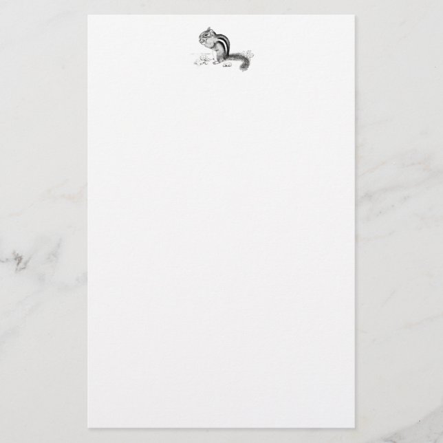 Chipmunk Stationary Briefpapier (Vorderseite)