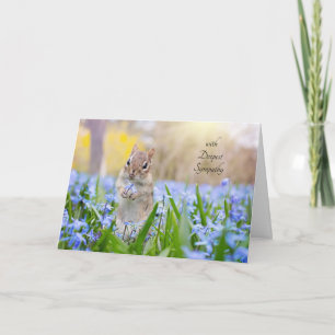 Chipmunk Sympathy Card (Bearbeitungsnachricht anpa Karte