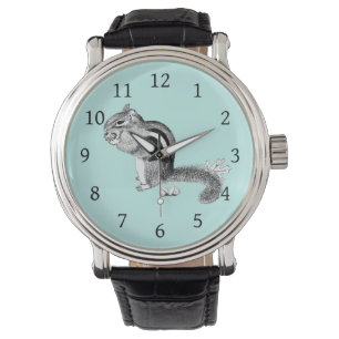 Chipmunk und Acorns Wrist Watch Armbanduhr
