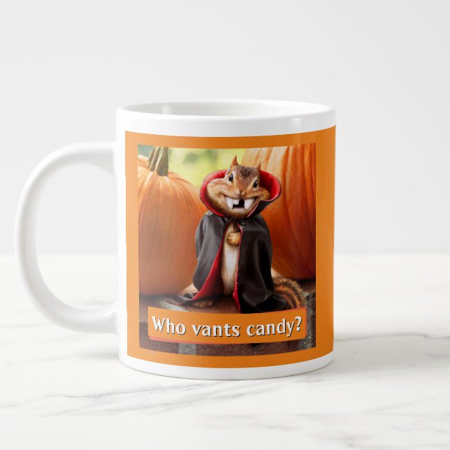 Chipmunk Vampire Jumbo-Tasse (Links)