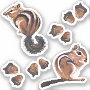 Chipmunk Vinyl Stickers Aufkleber
