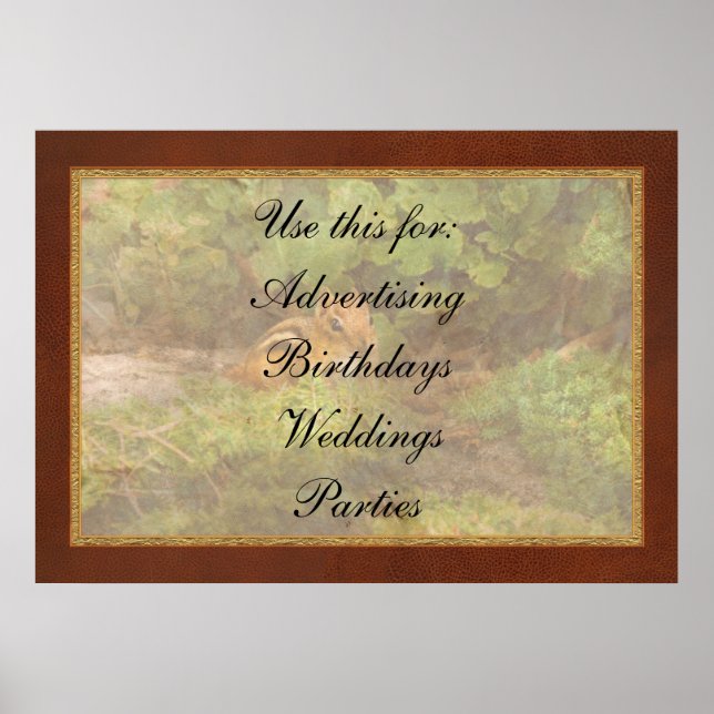 Chipmunk - Was für eine Süsse Poster (Vorne)