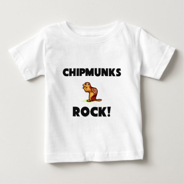 Chipmunks-Felsen Baby T-shirt (Vorderseite)