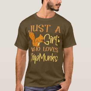 Chipmunks Girl Niedlich Chipmunks Whisperer Gift T-Shirt
