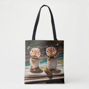 Chipmunks in Reading Glasses